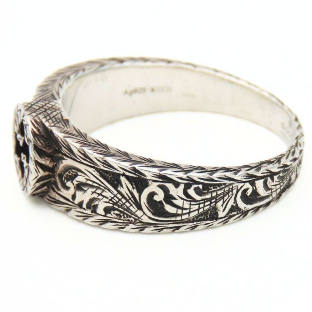 Gucci Ring Interlocking G Arabesque 25 Silver 925… - image 4